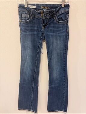 Decree Women's Low Rise Bootcut Jeans in Medium Blue Wash